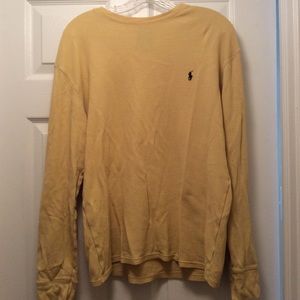 Long sleeve waffle knit Polo Ralph Lauren Shirt